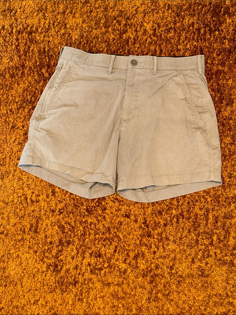 Light Gray Casual Cotton Shorts